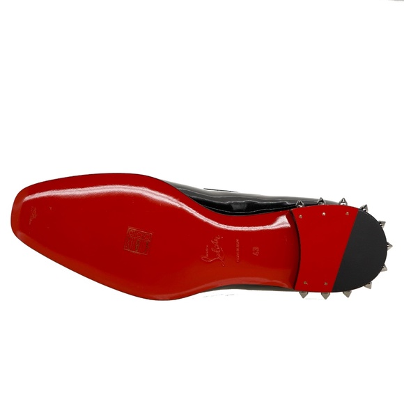 Christian Louboutin Marquees Oxford Shoes Black Patent Leather Size 10 U… - Picture 7 of 7